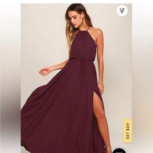 Lulu’s Maxi Halter Dress